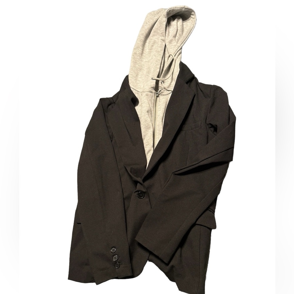 Liverpool Los Angeles blazer with removable grey hoodie piece